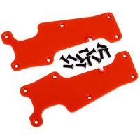 Tuning alkatrész a Traxxas Sledge RC modellautóhoz. Traxxas első kartakaró piros (bal és jobb).