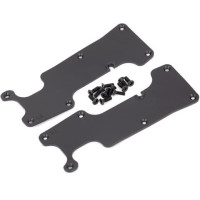 Pótalkatrész a Traxxas Sledge RC modellautóhoz. Traxxas hátsó kartakaró fekete (bal és jobb).