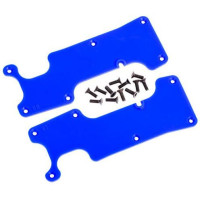 Tuning alkatrész a Traxxas Sledge RC modellautóhoz. Traxxas hátsó kartakaró kék (bal és jobb).