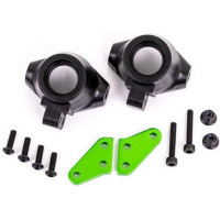 Tuning alkatrész a Traxxas Sledge RC modellautóhoz. Traxxas első alumínium első súly, zöld eloxált (bal és jobb oldali).