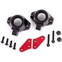 Tuning alkatrész a Traxxas Sledge RC modellautóhoz. Traxxas első alumínium első súly, piros eloxált (bal és jobb oldali).