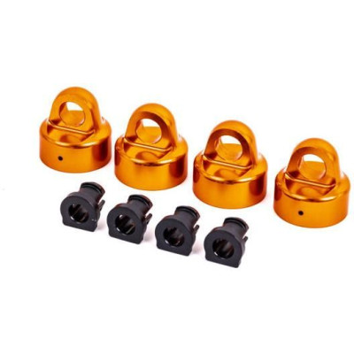 Traxxas hlava tlumiče GT-Maxx hliníková oranžově eloxovaná (4)