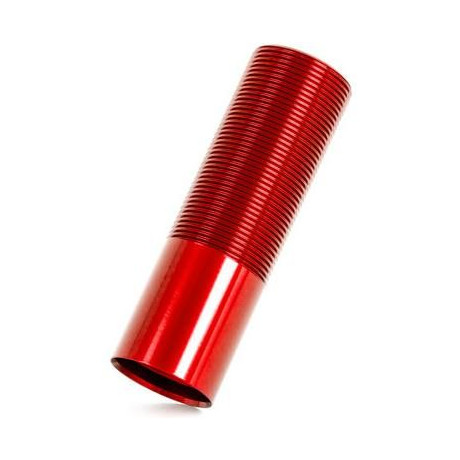 Traxxas tělo tlumiče GT-Maxx dlouhé hliníkové červeně eloxované