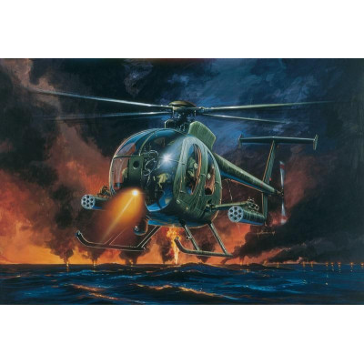 Model Kit vrtulník 0017 - AH-6 NIGHT FOX (1:72)