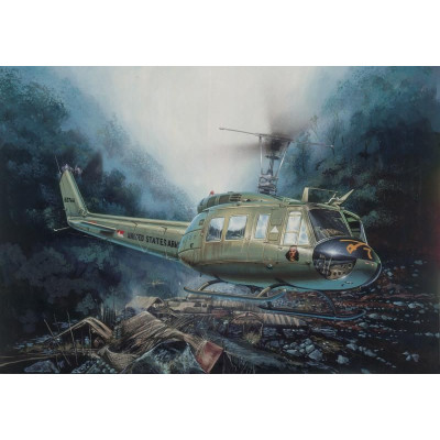 Model Kit vrtulník 0849 - UH-1D "SLICK" (1:48)
