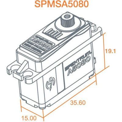Spektrum servo A5080 9.4kg.cm 0.094s/60° MT/HS Min