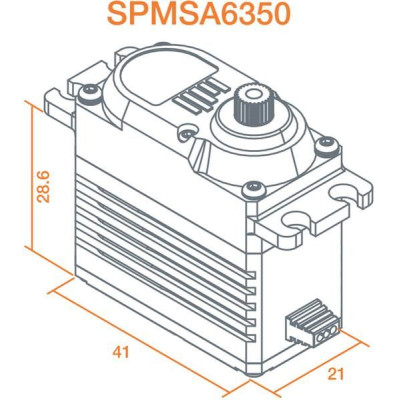 Spektrum servo A6350 61.4kg.cm 0.095s/60° BL HV