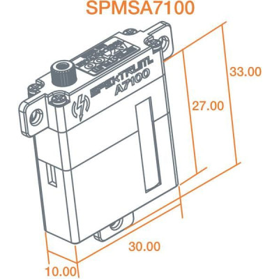 Spektrum servo A7100 8.3kg.cm 0.078s/60° úzké MT/M