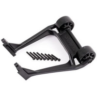 Tuning alkatrész a Traxxas Sledge RC modellautóhoz. Traxxas támasztókerekek fekete.