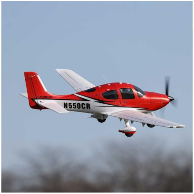 E-flite Cirrus SR-22T 1.5m červený SAFE Select BNF Basic