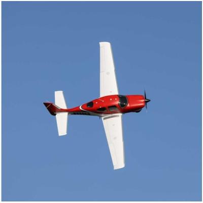 E-flite Cirrus SR-22T 1.5m červený SAFE Select BNF Basic