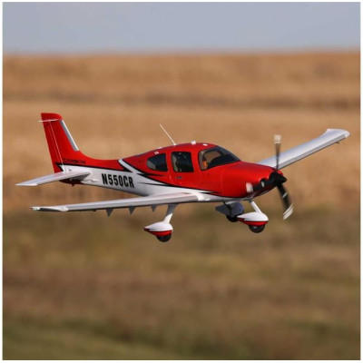 E-flite Cirrus SR-22T 1.5m červený SAFE Select BNF Basic