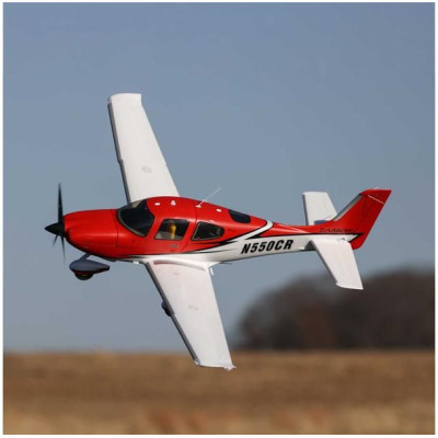 E-flite Cirrus SR-22T 1.5m červený SAFE Select BNF Basic