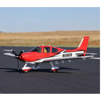 E-flite Cirrus SR-22T 1.5m červený SAFE Select BNF Basic
