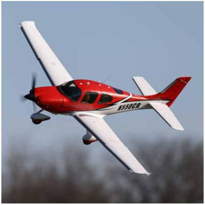 E-flite Cirrus SR-22T 1.5m červený SAFE Select BNF Basic