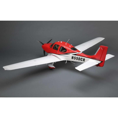 E-flite Cirrus SR-22T 1.5m červený SAFE Select BNF Basic
