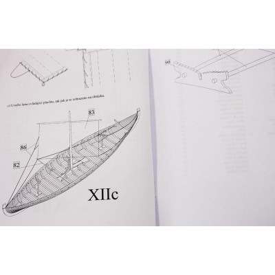 Dušek Vikingská loď Gokstad 1:72 kit