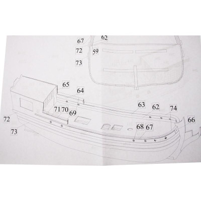 MAMOLI Holandská státní jachta 17st. 1:48 kit