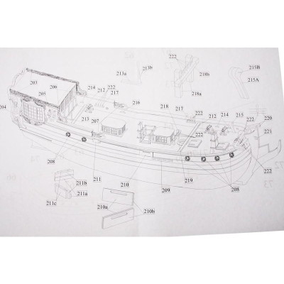 MAMOLI Holandská státní jachta 17st. 1:48 kit