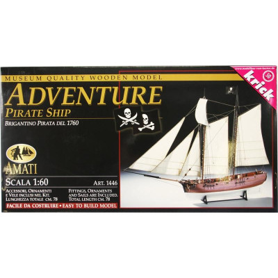 AMATI Adventure pirátská loď 1760 1:60 kit