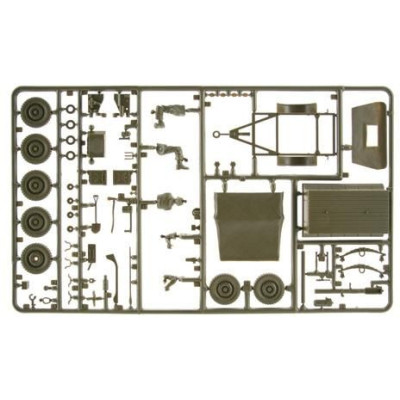 Model Kit military 0314 - Willys MB Jeep with Trailer (1:35)