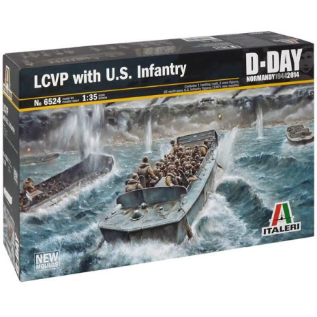Model Kit loď 6524 - LCVP with US INFANTRY (1:35)