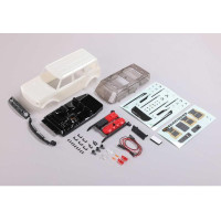 Pótalkatrész RC Axial SCX24 Ford Bronco 2021 1:24 4WD autómodellhez: fehér karosszéria.