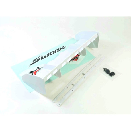 SWORKz 1/8 Off Road PRO SPEED 2.0 zadní spojler, bílý, 1 ks.