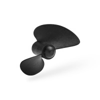 Kétlapátos, jobb oldali 40 mm-es hajócsavar a csónak alá szereléshez, 30 fokos állásszöggel, üvegszálas műanyag, M4-es menet.