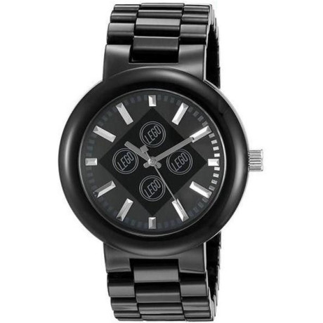 LEGO LEGO hodinky pro dospělé 4 Stud Brick Black/Chrome LEGO9007705