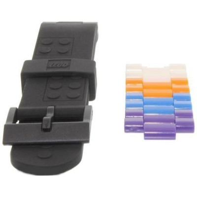 LEGO LEGO hodinky pro dospělé 4 Stud Brick Black/Chrome LEGO9007705