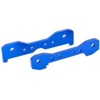 Cserealkatrész Traxxas Sledge RC modellautóhoz: kék eloxált alumínium hátsó karcsap csatlakozó.