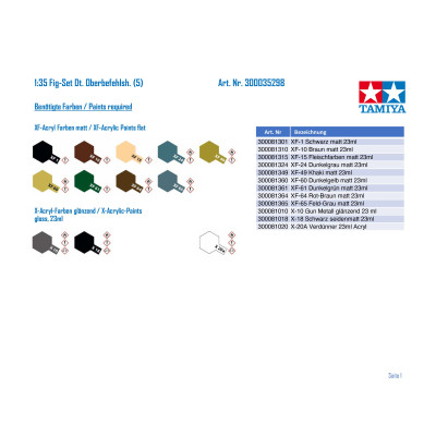 Tamiya German Field Commander Set 1/35