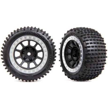 Traxxas kolo 2.2", disk šedý/chromovaný, pneu Alias (2) (zadní)