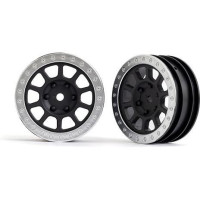 Első tárcsa RC modellautókhoz 1:10 (Bandit). 2,2" szürke/króm (2).