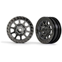 Első tárcsa RC modellautókhoz 1:10 (Bandit). 2,2" fekete króm (2).