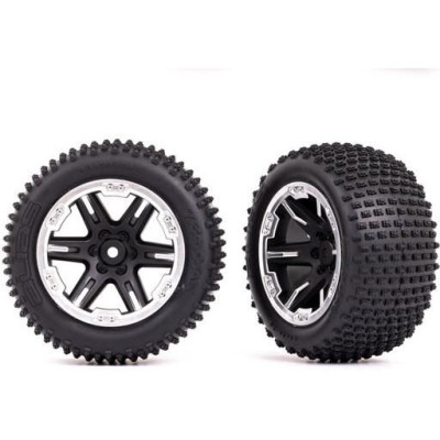 Traxxas kolo 2.8", disk RXT černý/polomatný chrom, pneu Alias (2) (2WD zadní)
