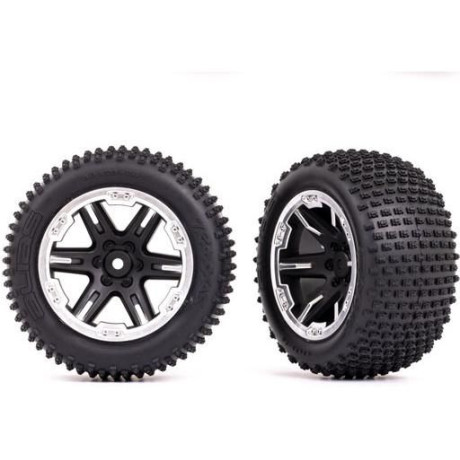 Traxxas kolo 2.8", disk RXT černý/polomatný chrom, pneu Alias (2) (2WD zadní)
