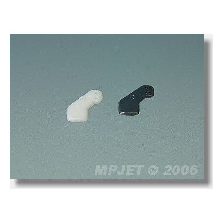 Páka micro typ 1, otvor pr. 1, bílá, balení 2 ks