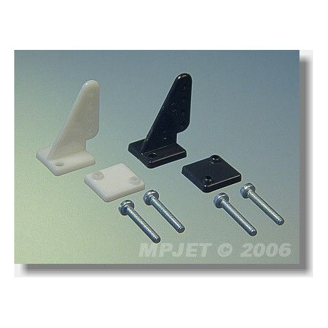 Páka malá krátká, otvor pr. 1,6 - bílá, balení 2 ks