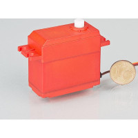 Standard méretű 4503C BB Digital WP digitális szervó vitorlásokhoz. Nylon fogaskerekek, két csapágy, tápellátás 4,8-6V, nyomaték 3,8kg.cm, sebesség 0,1s/60°, súly 45g, méretek 40x20x38,5mm, milliszekundum 25T.