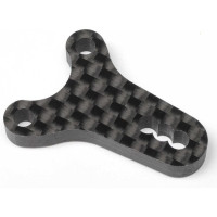 Pótalkatrész RC modell autóhoz TLR 22X-4 Elite 1:10 4WD Race Buggy: kormánylemez V2 carbon.