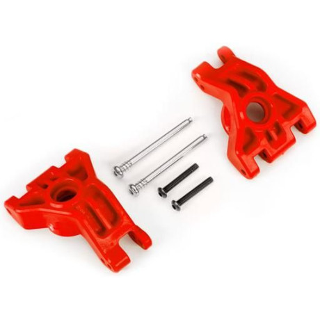 Traxxas těhlice zadní HD červená (pro NO9080)