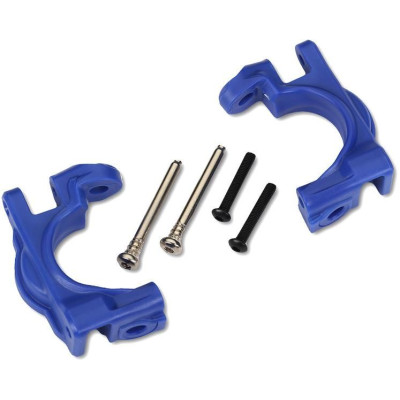 Traxxas závěs přední těhlice HD modrý (pro NO9080)