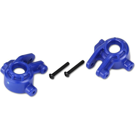 Traxxas těhlice přední HD modrá (pro NO9080)