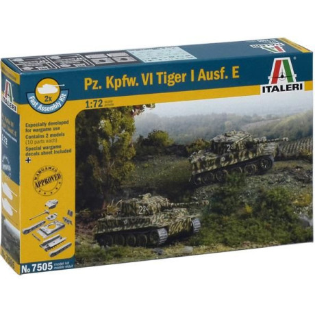 Fast Assembly tanky 7505 - Pz.Kpfw.VI TIGER I Ausf.E (1:72)