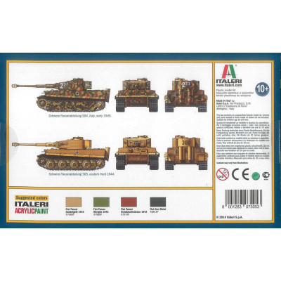 Fast Assembly tanky 7505 - Pz.Kpfw.VI TIGER I Ausf.E (1:72)