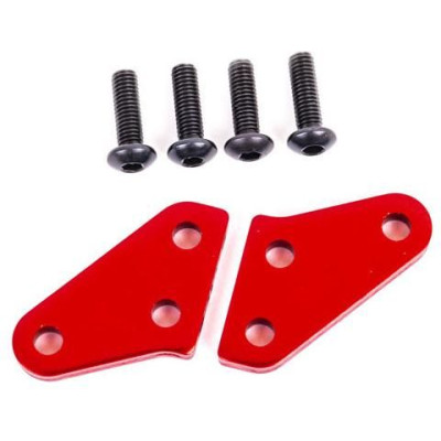 Traxxas těhlice hliníková červeně eloxovaná (2) (pro NO9537 a NO9637)