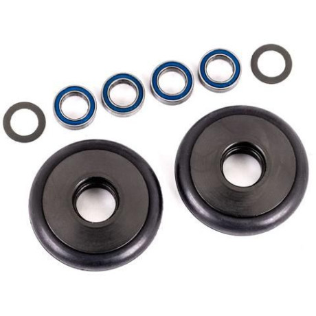 Traxxas kola wheelie hliníkové šedě eloxované (2)