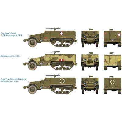 Fast Assembly military 7509 - M3A1 HALF TRACK (1:72)